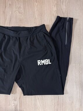 Lululemon Athletica Black Performance Pants with RMBL Boxing Logo